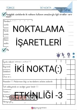 İKİ NOKTA(:) Etkinliği-3