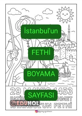 İstanbul'un Fethi BOYAMA SAYFASI