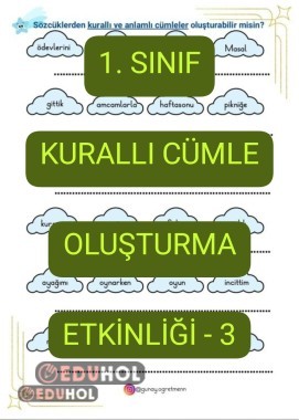 Kurallı Cümle Oluşturma Etkinliği-3