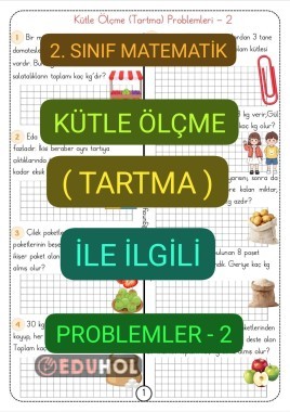 Kütle Ölçme(Tartma) Problemleri-2