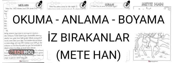 Okuma-Anlama-Boyama(İz Bırakanlar-METEHAN)
