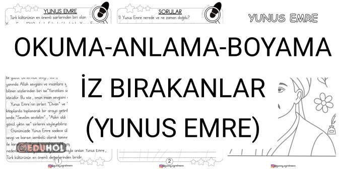 Okuma-Anlama-Boyama(YUNUS EMRE-İzBırakanlar)