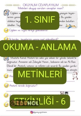Okuma-Anlama Metinleri Etkinliği-6