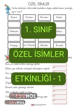 Özel İsimler Etkinliği-1