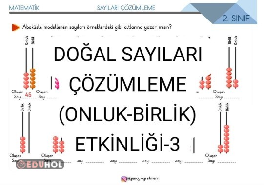 Sayıları Çözümleme Etkinliği-3