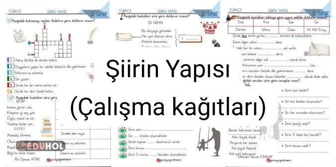 ŞİİRİN YAPISI Etkinlikleri