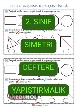Simetri DEFTERE YAPIŞTIRMALIK
