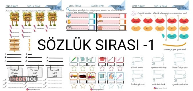 SÖZLÜK SIRASI Etkinlikleri-1