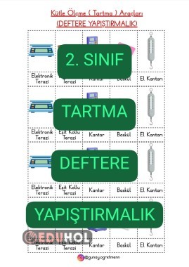 Tartma DEFTERE YAPIŞTIRMALIK