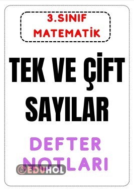 Tek ve Çift Sayılar DEFTER NOTLARI