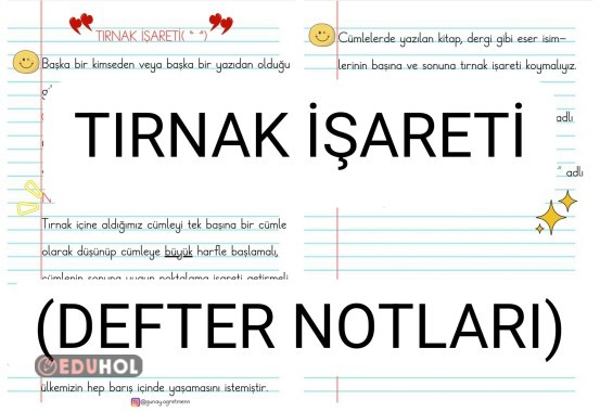 Tırnak İşareti (Defter Notları)