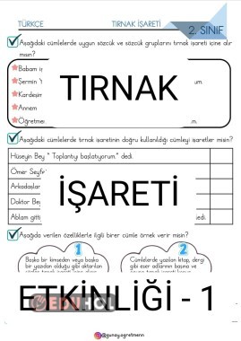 Tırnak İşareti Etkinliği-1