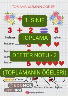 Toplama Defter Notu-2(Toplamanın Öğeleri)