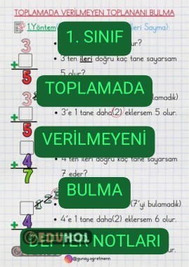 Toplamada Verilmeyeni Bulma DEFTER NOTLARI