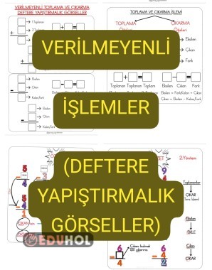Verilmeyenli İşlemler(DEFTERE YAPIŞTIRMALIK)