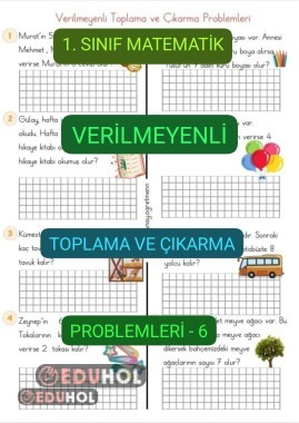 Verilmeyenli Toplama-Çıkarma Problemleri-6