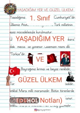 Yaşadığım Yer ve Güzel Ülkem(DEFTER NOTLARI)-4 Sayfa