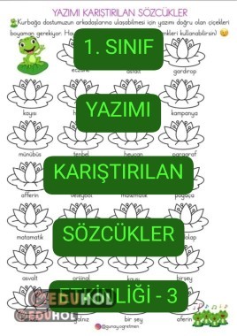 Yazımı Karıştırılan Sözcükler Etkinliği-3