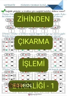 Zihinden Çıkarma İşlemi Etkinliği-1