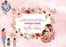 Anneler günü tebrik kartı