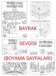 BAYRAK SEVGİSİ(Boyama Sayfaları-5adet)