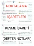 Kesme İşareti Defter Notları
