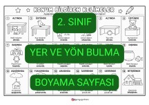 Yer ve Yön Bulma BOYAMA SAYFASI