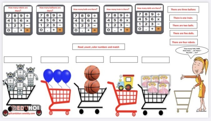 3.5 how many …are there? Alışveriş sepetimize bakalım kes yapıştır yaz