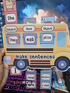 5.3 simple present tense make sentences with bus