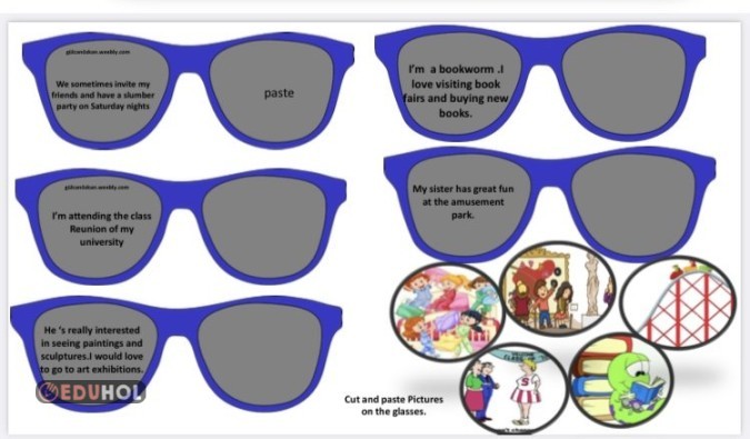 8.1 unite kes yapıştır gözlüklü etkinlik