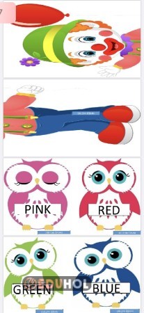 Pano duvar çalışması palyaçolar ???? renklerle renkleri etrafına yapıştır