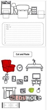 there is there are house part cut and paste