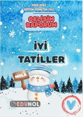 1. VE 2. SINIFLAR İÇİN ''GELİŞİM RAPORU'' KILIFI