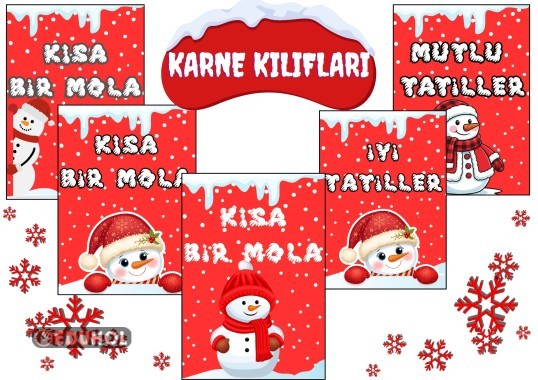 5 adet farklı  Karne Kılıfı