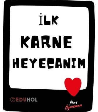 İlk Karne Heyecanım El Kartları