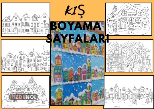 ''KIŞ'' BOYAMA SAYFALARI
