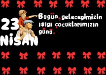 23 Nisan Okul Panosu Yazı ve Süsleri