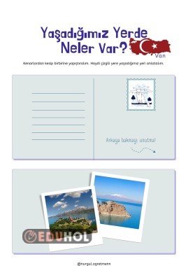 Yaşadığımız Yerde Neler Var? Kartpostal-2