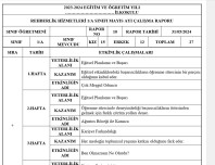 Rehberlik Aylık Raporu(Mayıs)