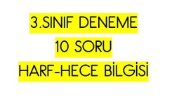 3.SINIF DENEME SINAVI