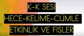 K SESİ 77 SAYFALIK ÇALIŞMA