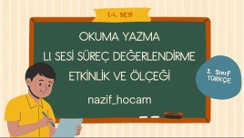 L-l SESİ SÜREÇ DEĞERLENDİRME ETKİNLİK VE ÖLÇEĞİ