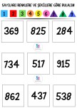 3 BASAMAKLI SAYILARI RENKLERE VE ŞEKİLLERE GÖRE BULALIM