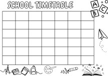 School timetable