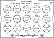 Scratch activity for motivation