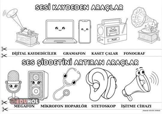 Ses teknolojileri boyama sayfası