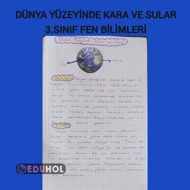 Dünya yüzeyinde kara ve sular