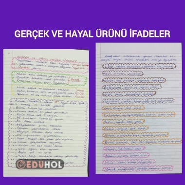 Gerçek ve hayal ürünü ifadeler