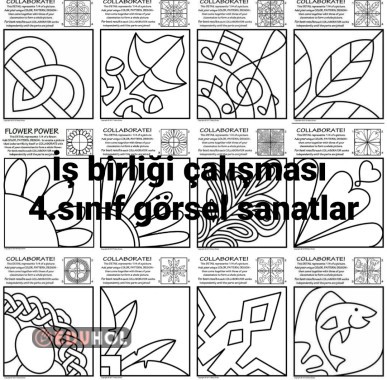 İş birliği çalışması Görsel sanatlar 4.sınıf