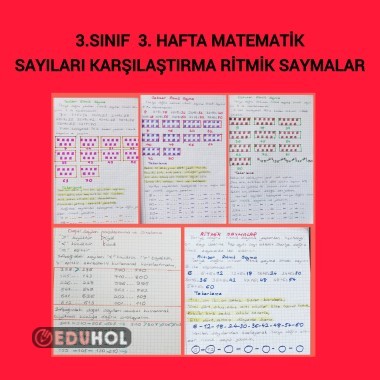 Sayıları karşılaştırma ritmik saymalar 3 sınıf matematik